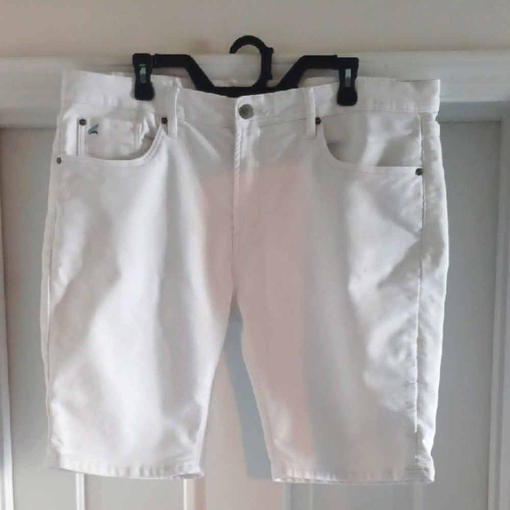 TAILOR VINTAGE White Jean Shorts Classic Summer Style